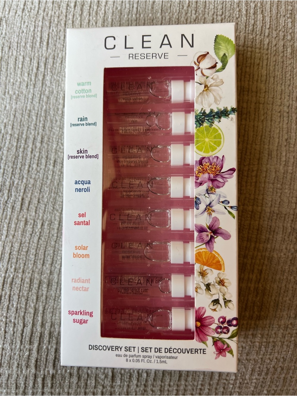 Reserve Discovery Set Perfume — Pink Fragrance Vial Collection New Unopened